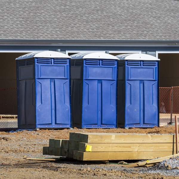 how often are the portable toilets cleaned and serviced during a rental period in Trucksville PA